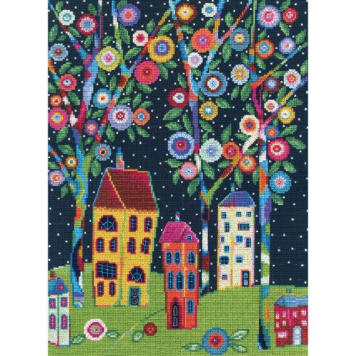 (image for) Bloomy Trees Counted Cross Stitch Kit
